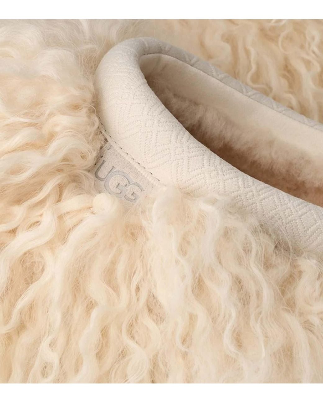 Ugg Natural Textured Fluff Slides