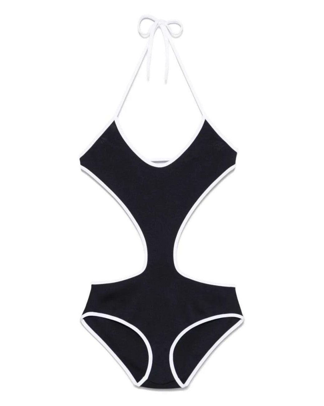 Miu Miu Black Halter Neck Swimwear