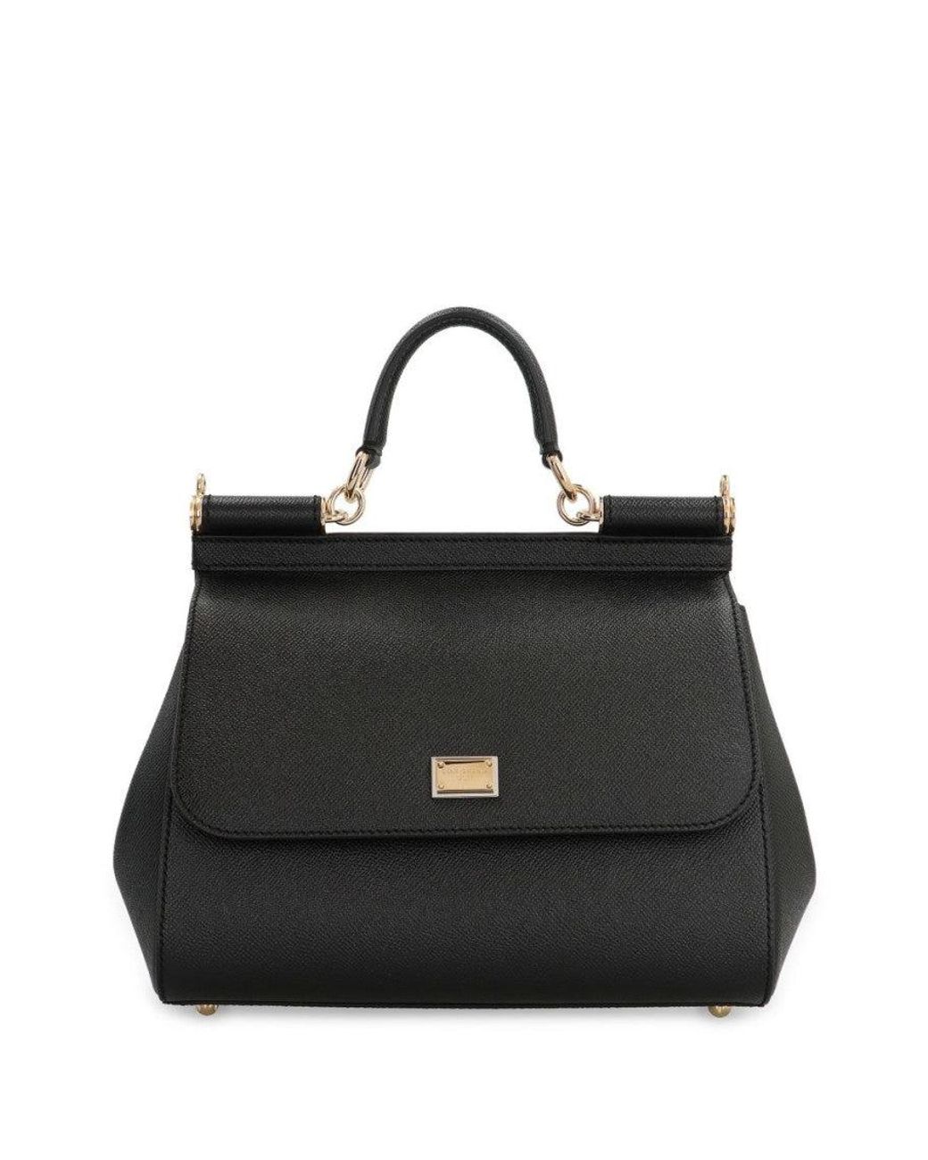 Dolce & Gabbana Black Sicily Satchel