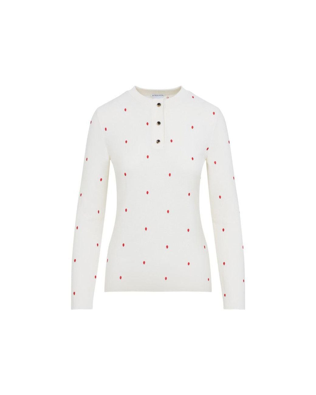 Bottega Veneta White Crewneck Top