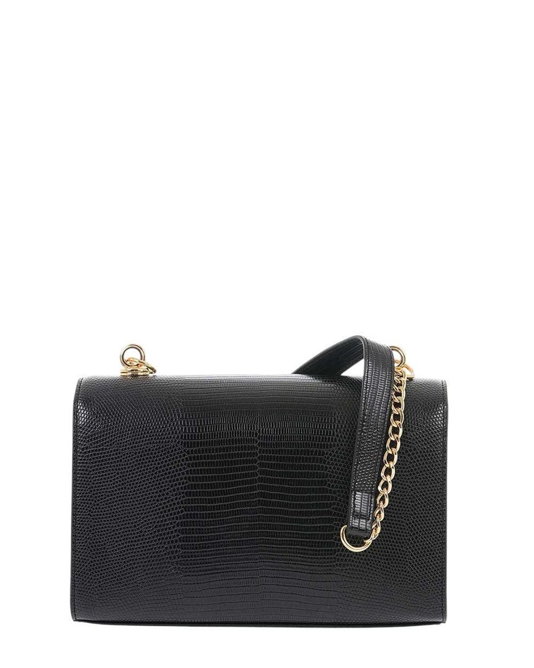 Love Moschino Black Logo Small Shoulder Bag