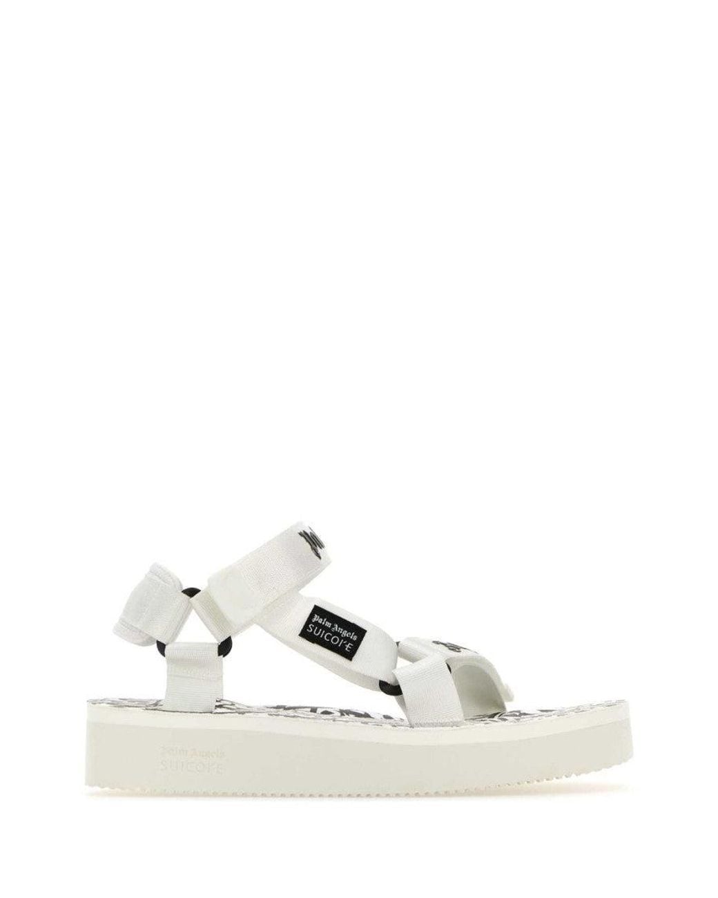 Palm Angels White Open Toe Sandals