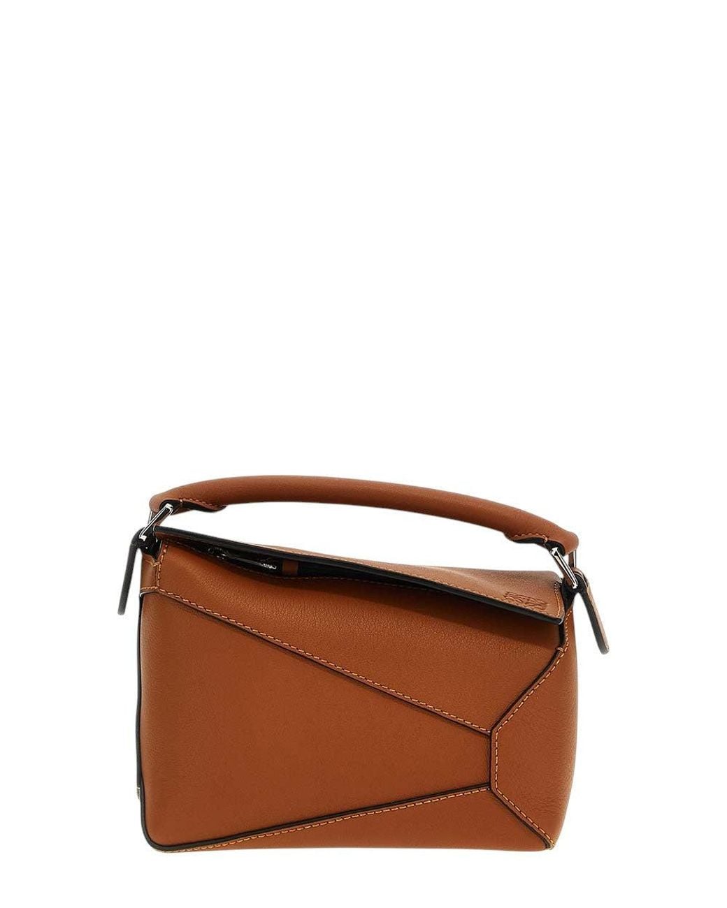 Loewe Brown Puzzle Edge Mini Crossbody Bag