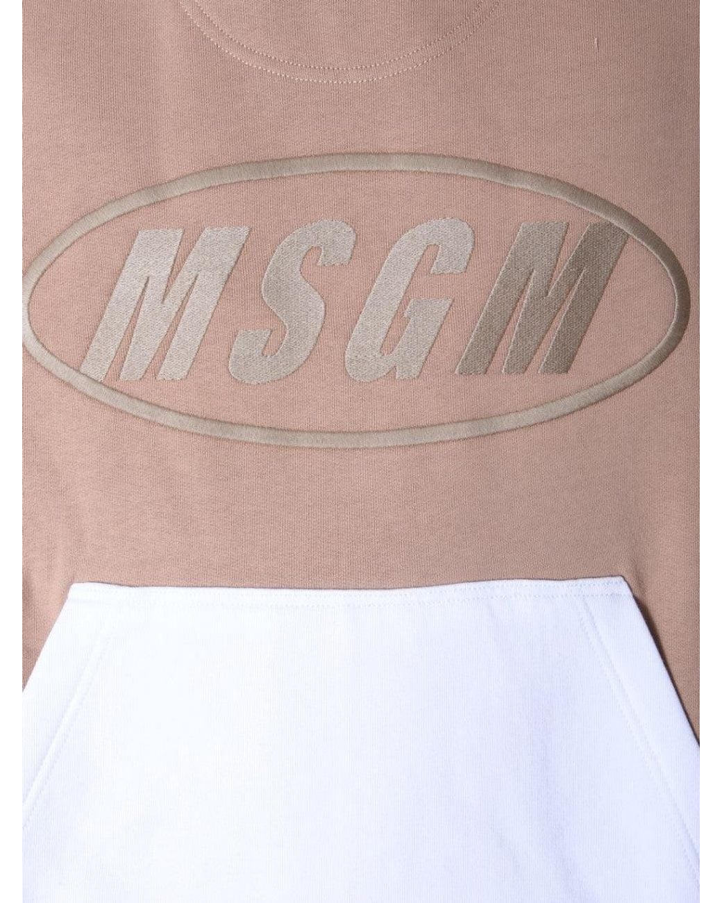 MSGM White Hood Sweatshirts for men