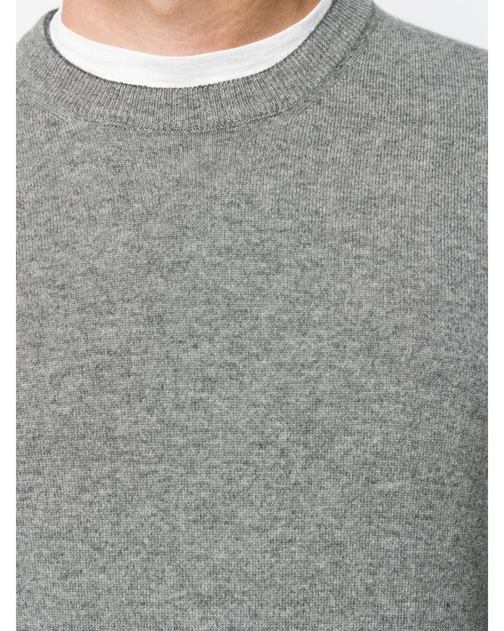 Brunello Cucinelli Gray Cashmere Sweater for men