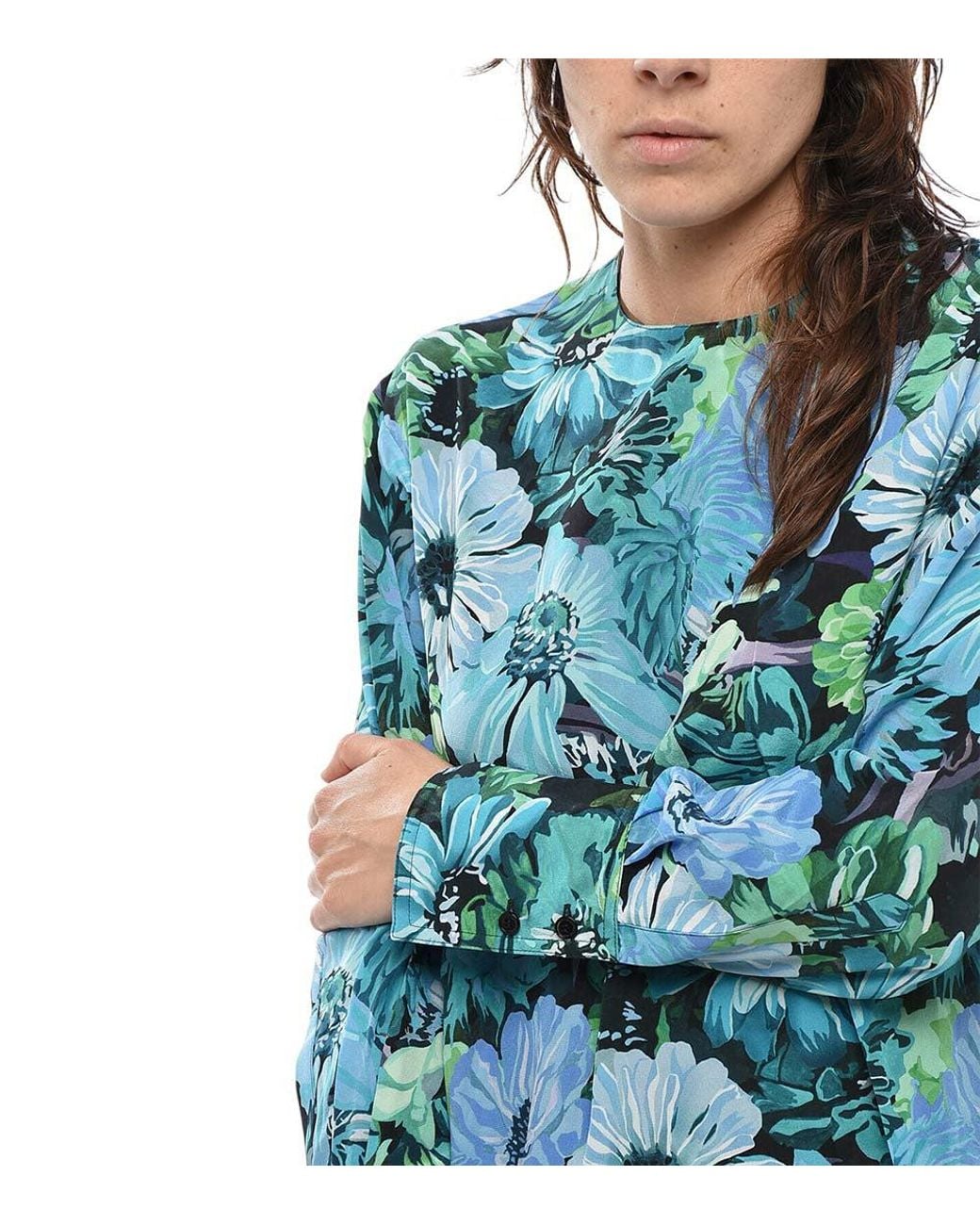 Stella McCartney Blue Crew Neck Top
