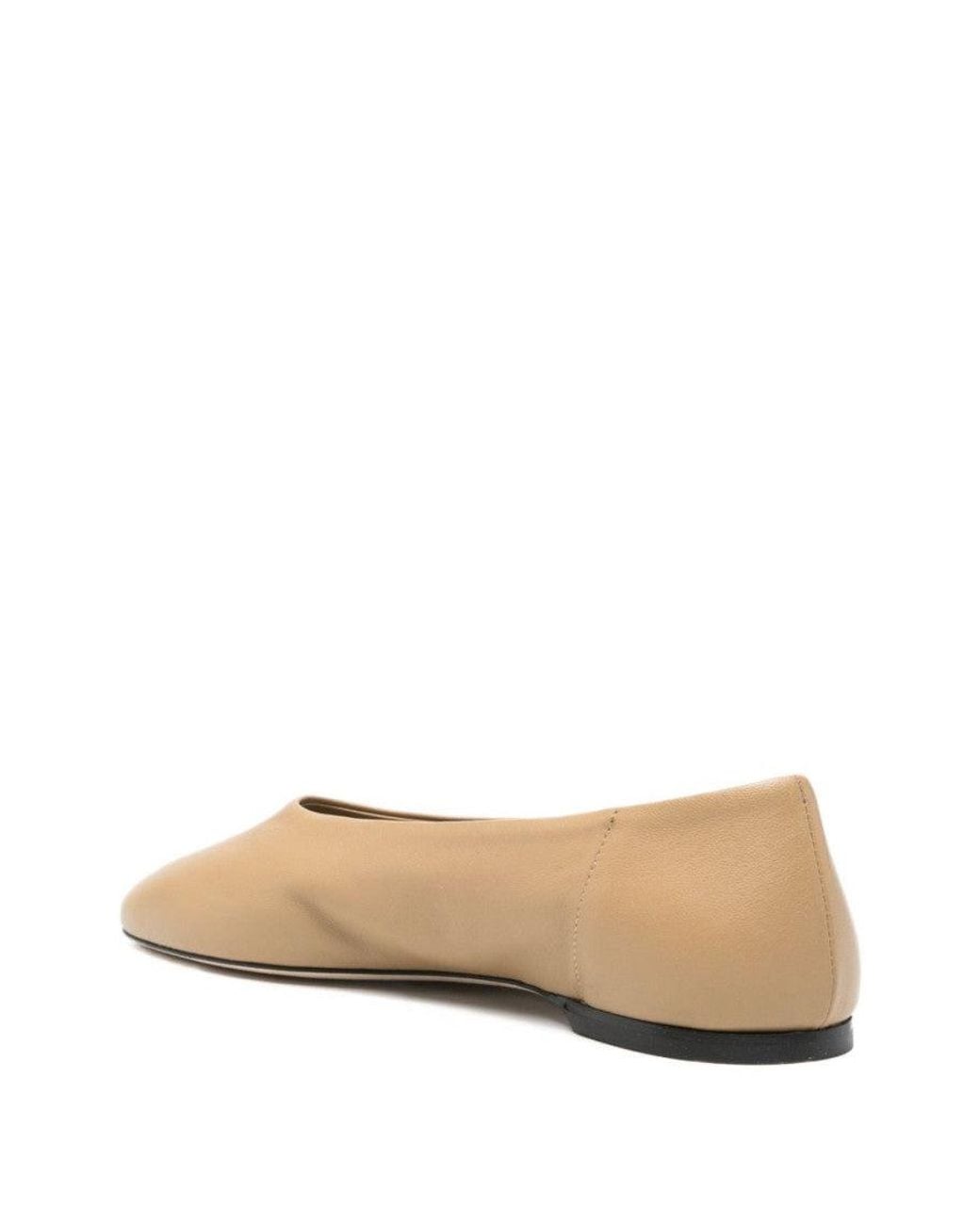 Totême Natural Slip Leather Ballet Flats