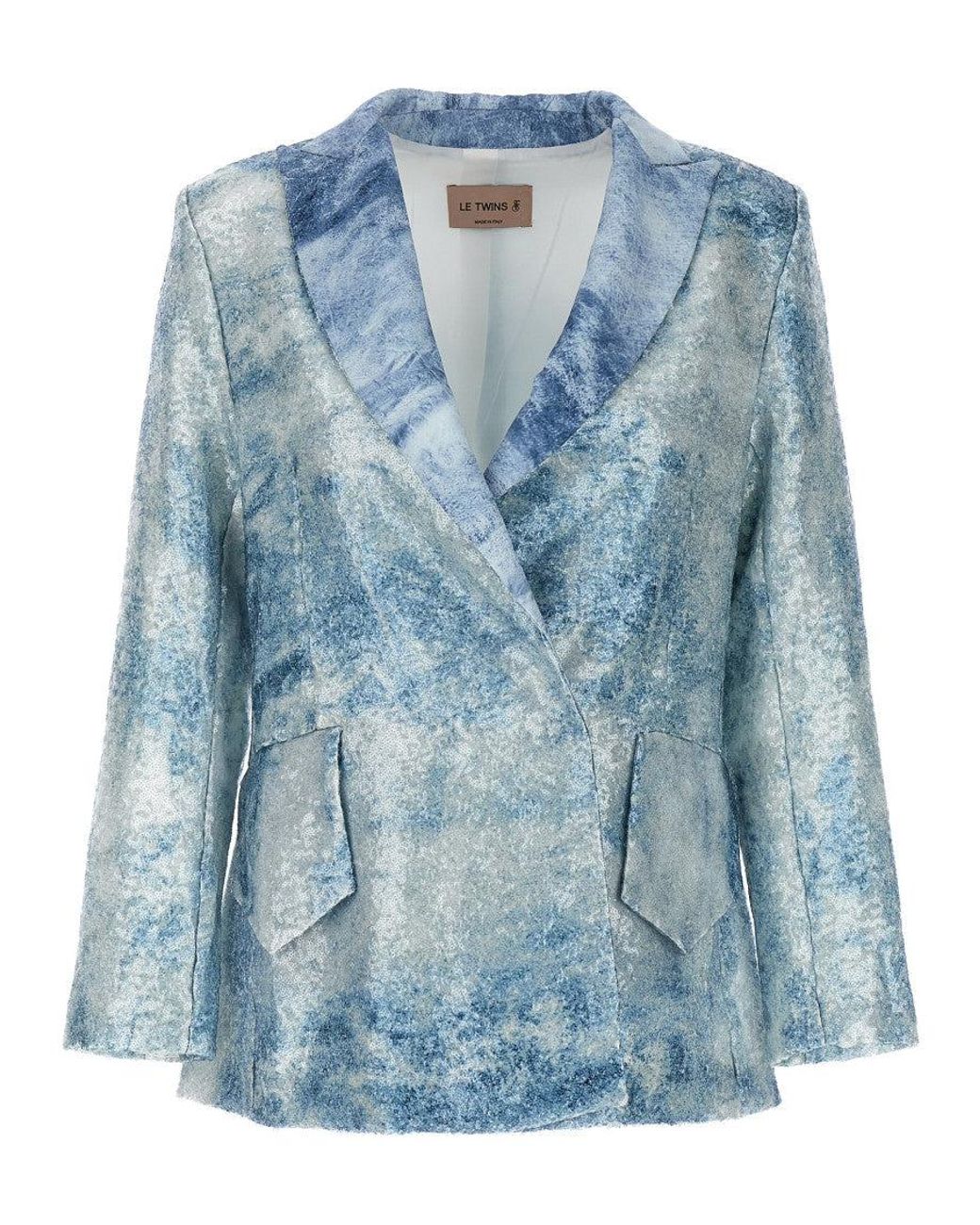Le twins Blue Light Single-Breasted Blazer