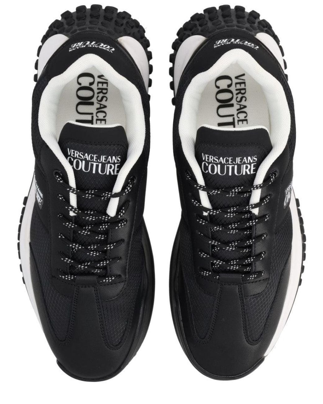 Versace Jeans Couture Black Logo Couture Sneakers for men