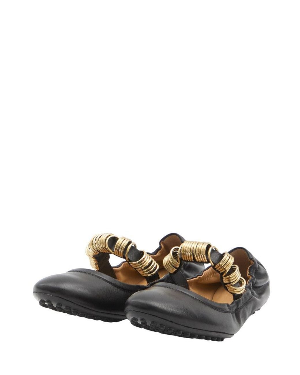 Tod's Black Studded Ballet Flats