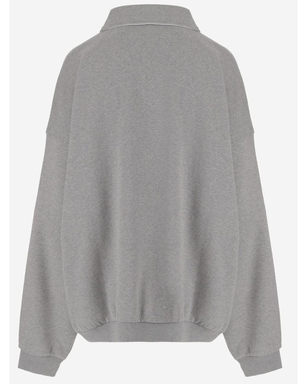 we11done Gray Polo Sweater for men