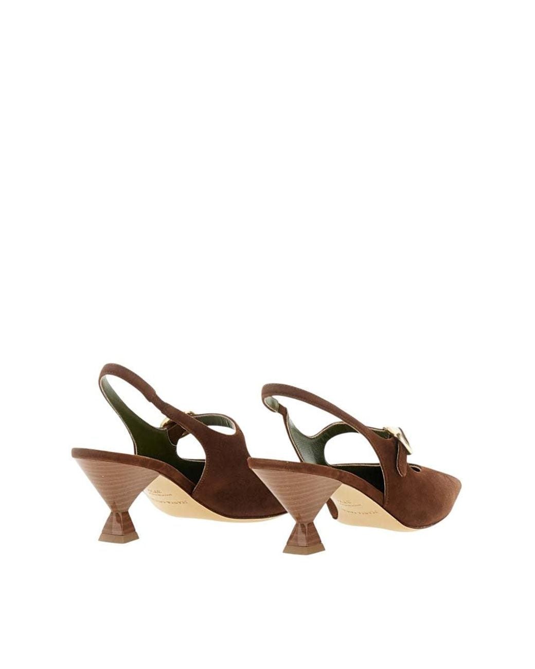 MARIA LUCA Brown Slingback Pumps