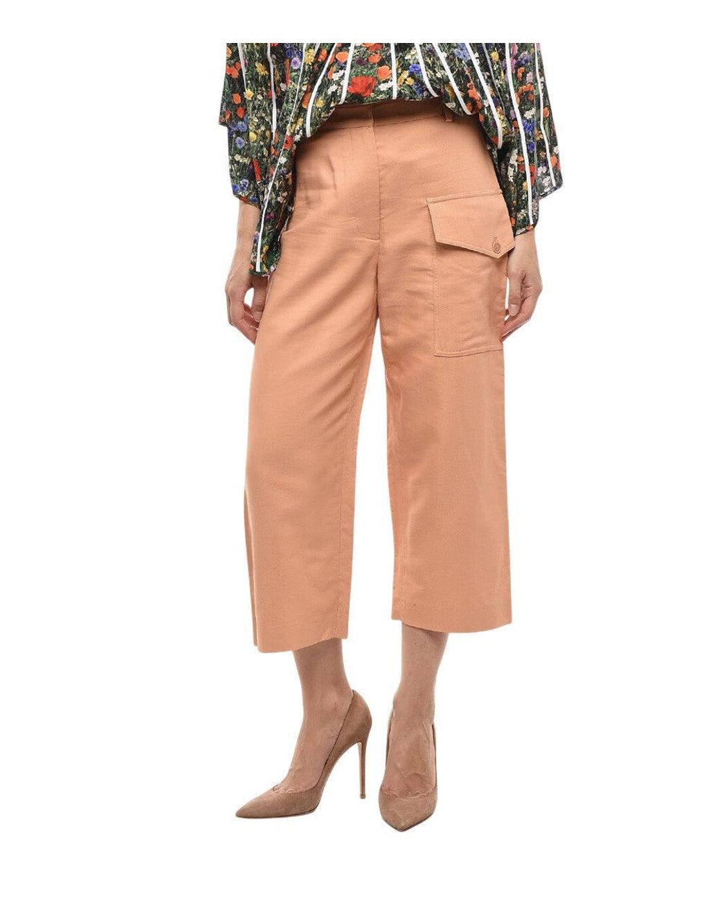 Stella McCartney Pink Straight Cargos Pants