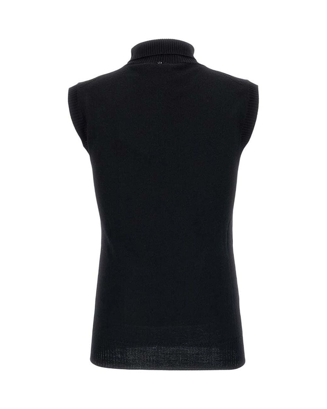 Sportmax Black Turtle Neck Top