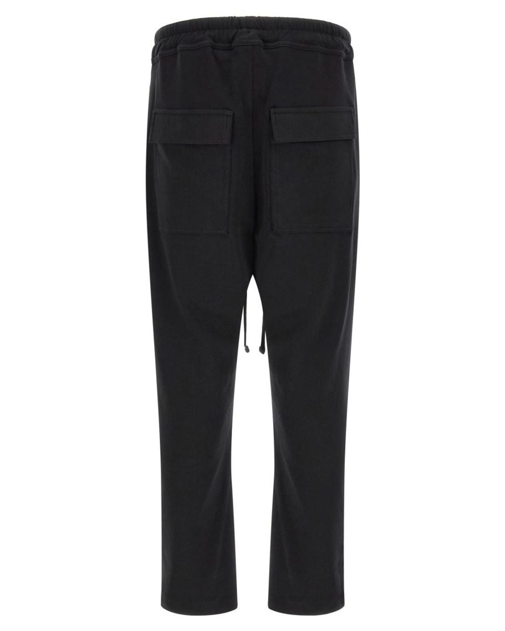 Thom Krom Black Relaxed Drawstring Pants for men