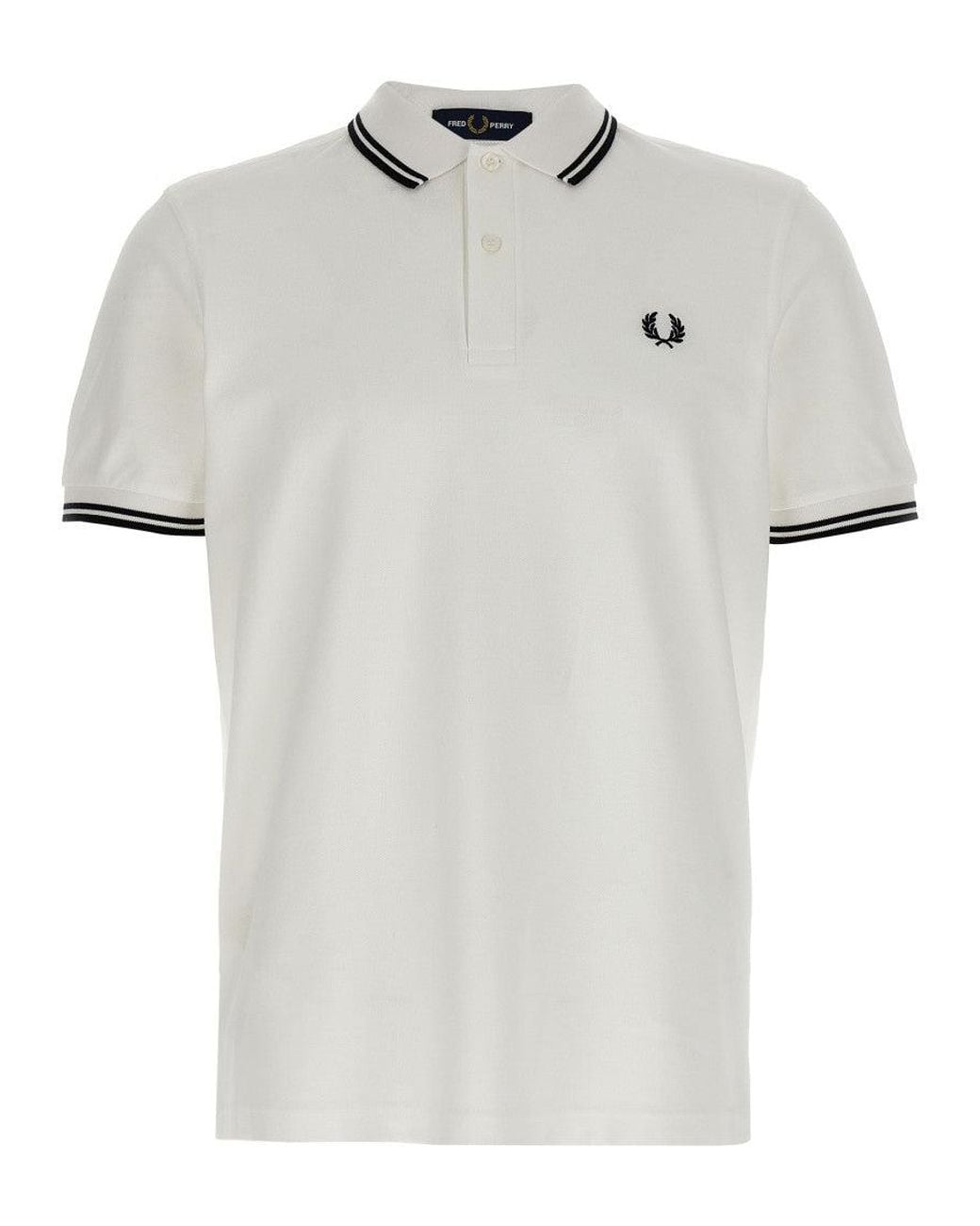 Comme des Garçons White Logo Patch Polo for men