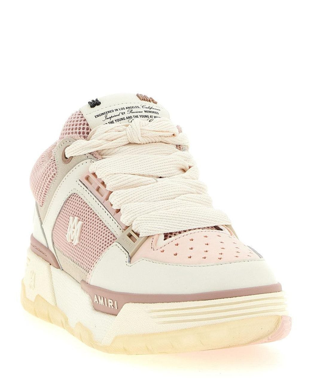 Amiri Pink Ma-1 Logo Sneakers