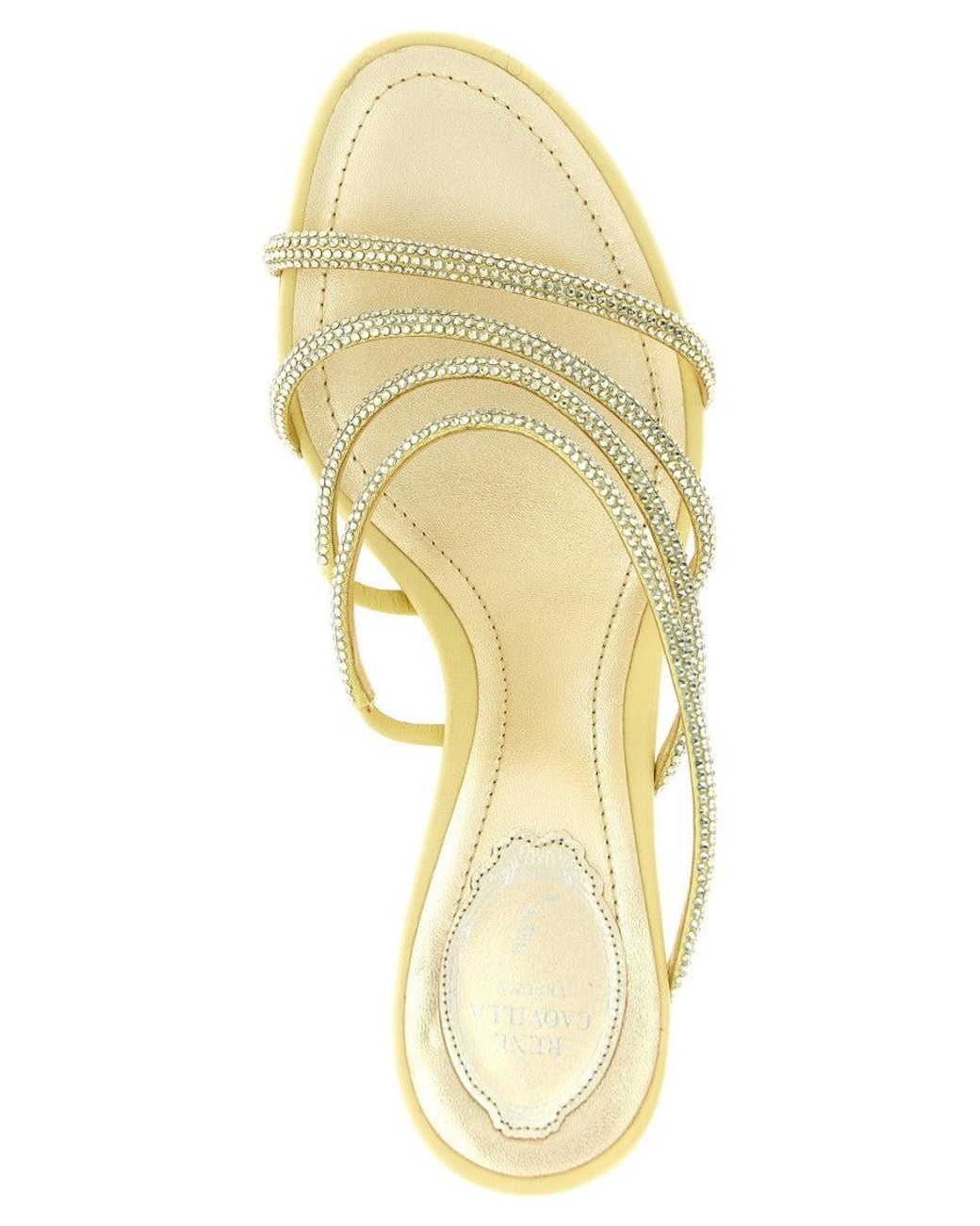 Rene Caovilla Metallic 'Erin' Sandals