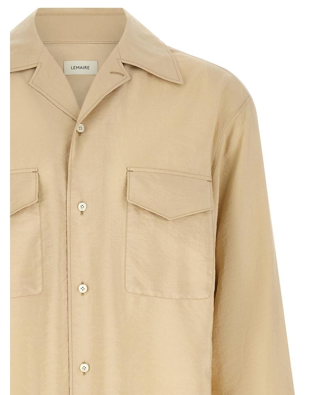 Lemaire Natural Light Solid Shirt for men