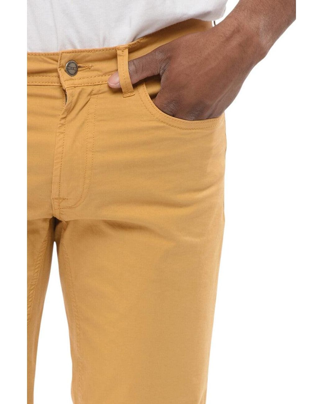 Corneliani Natural Flat Front Pants for men