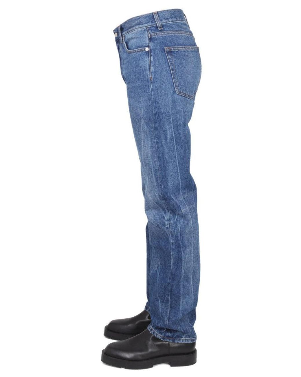 Séfr Blue Denim Mid Rise Jeans for men