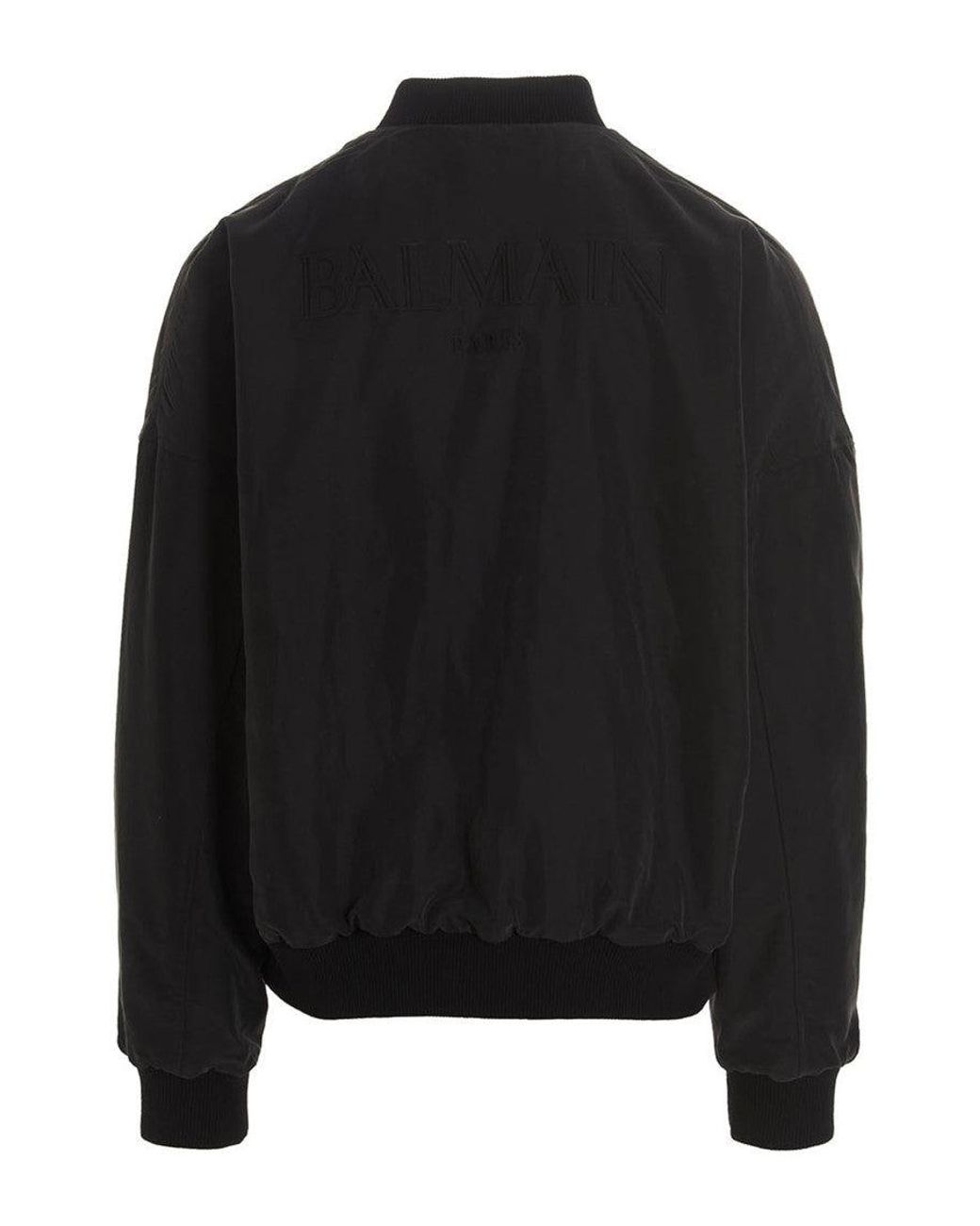 Balmain Green Reversible Bomber Jacket for men