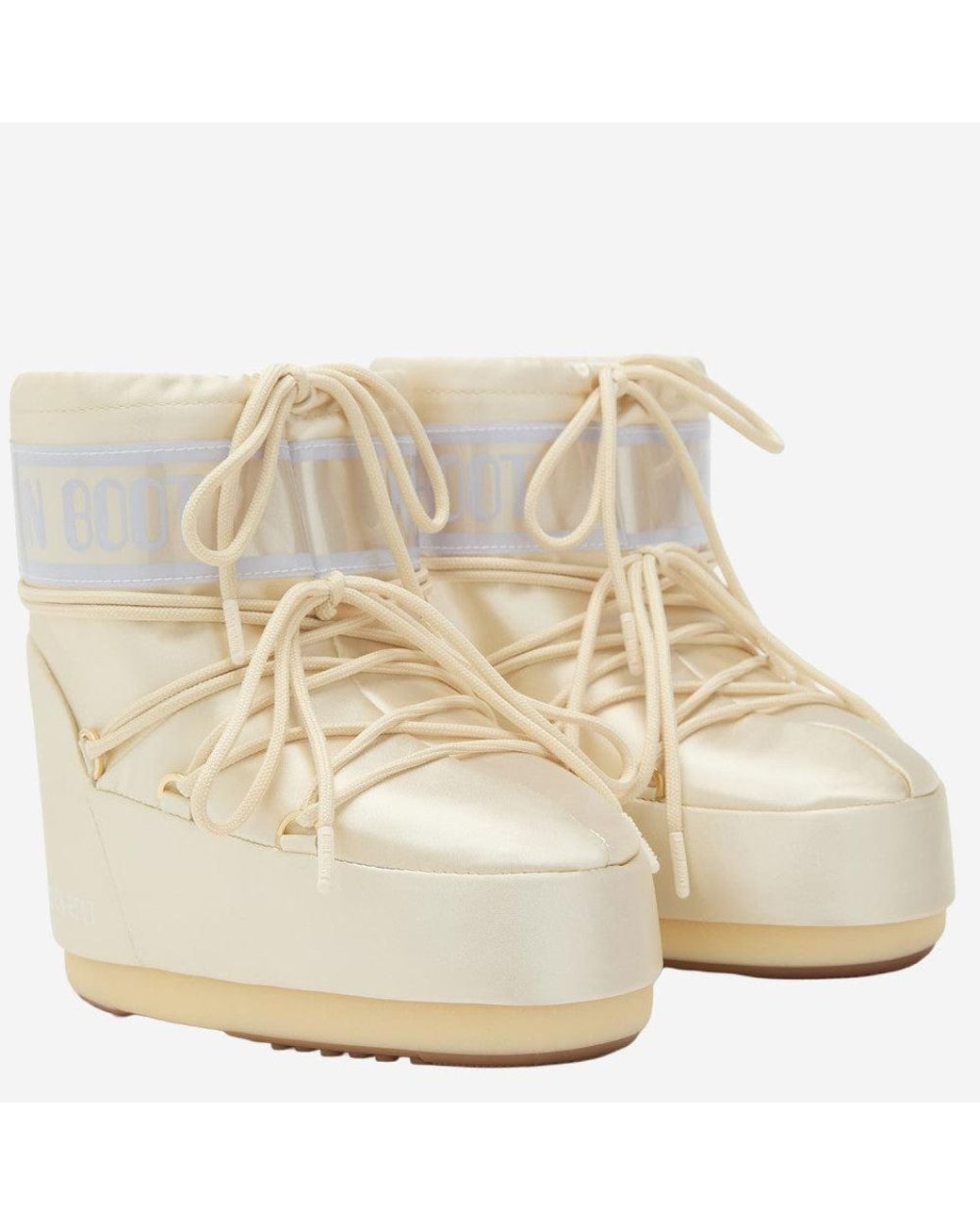 Moon Boot White Off Logo Boots for men
