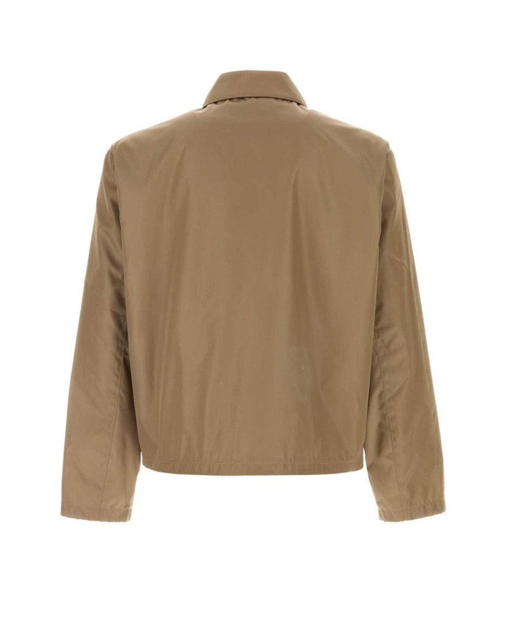 Prada Natural Shirt Collar Jacket for men