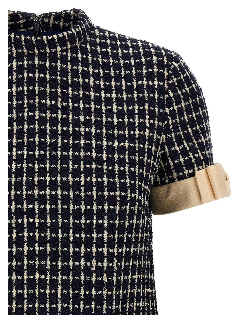 Valentino Black Bouclé Dress