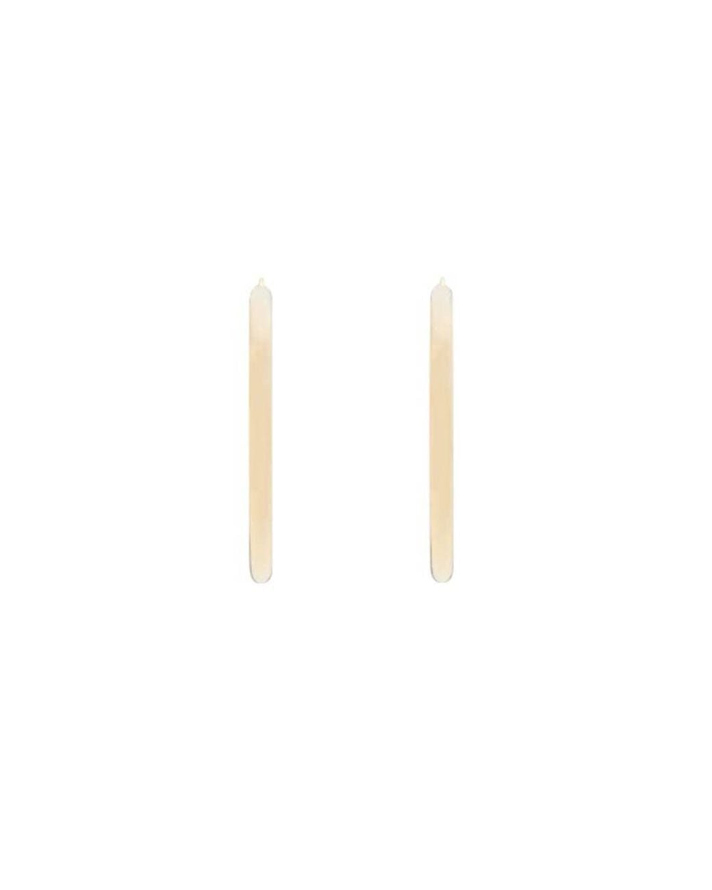 Saint Laurent Metallic Golden Hoop Earrings