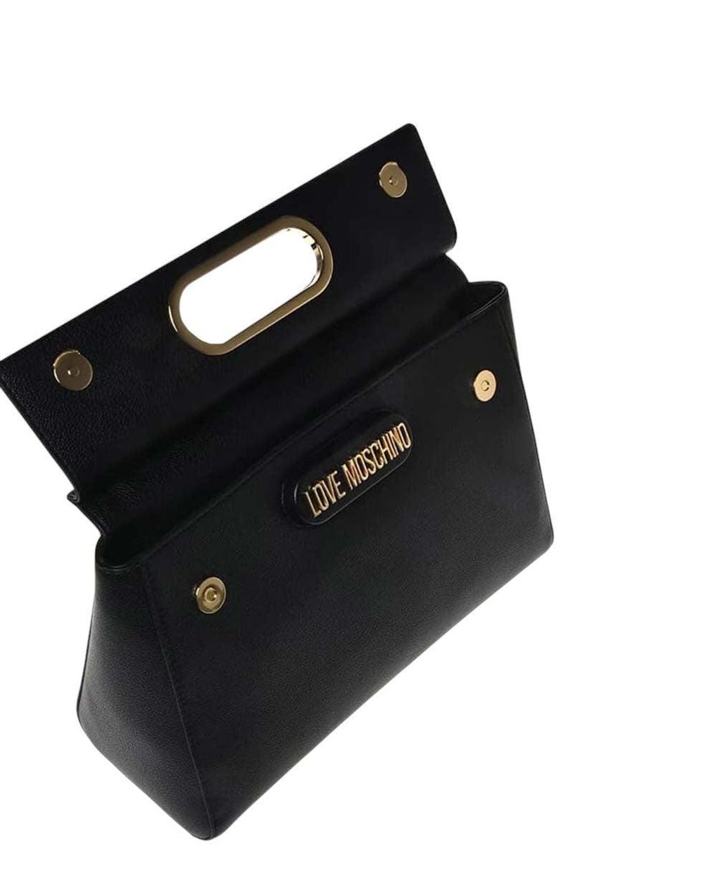 Love Moschino Black Logo Medium Satchel
