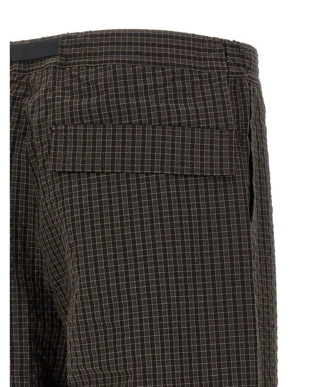 Gramicci Gray 'Northside Plaid' Pants for men