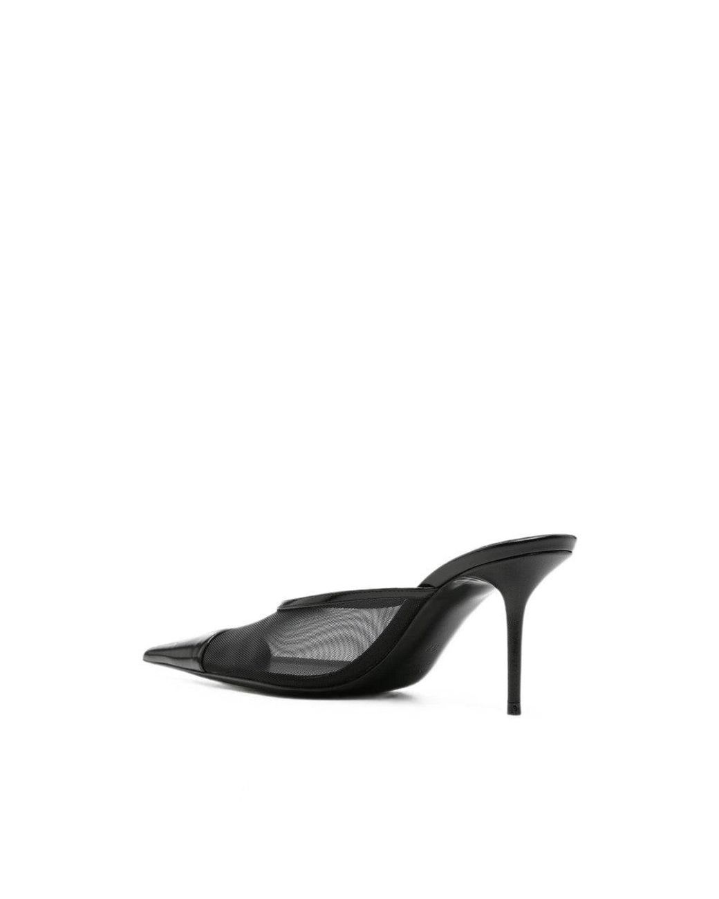 Saint Laurent Black Transparent Cassandre Pumps