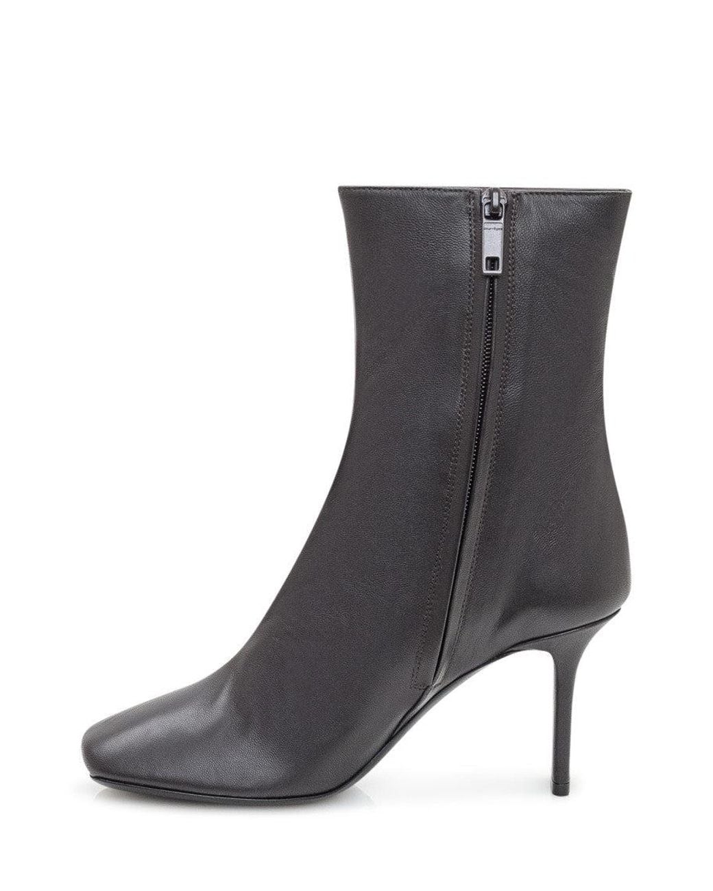 Courreges Black Tropica Square-Toe Boots
