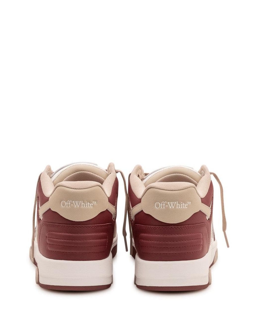Off-White c/o Virgil Abloh Pink Burgundy Color-Block Sneakers for men