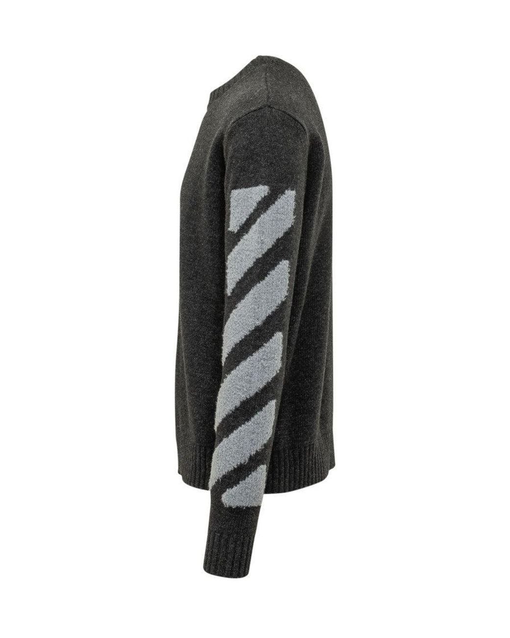 Off-White c/o Virgil Abloh Black Dark Knitted Sweater for men