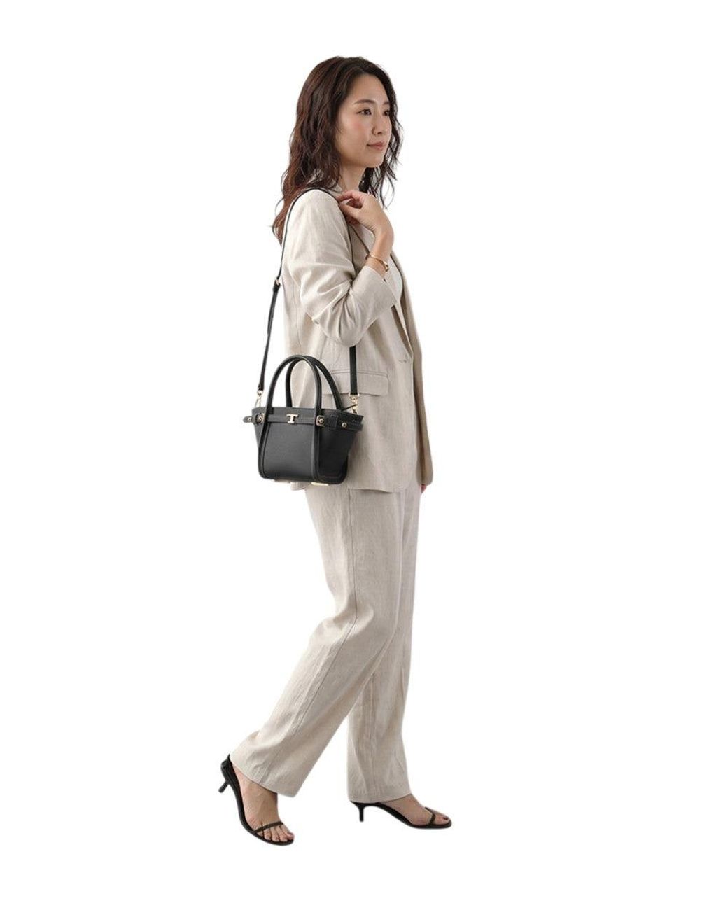 Tod's Black T Signature Mini Tote
