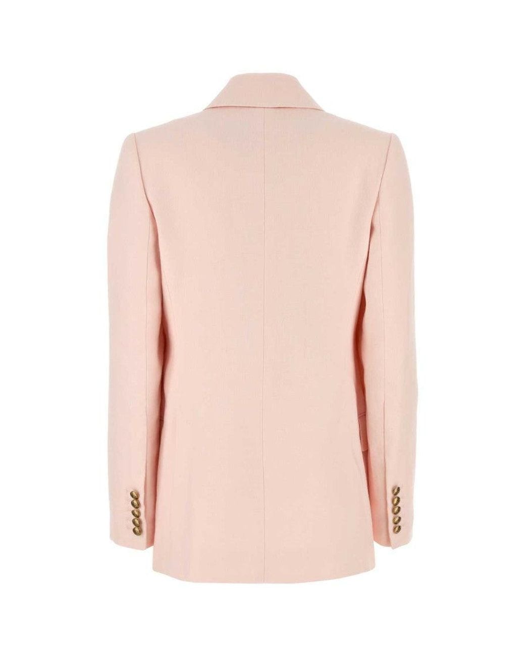 Zimmermann Pink Pastel Linen Crush Blazer