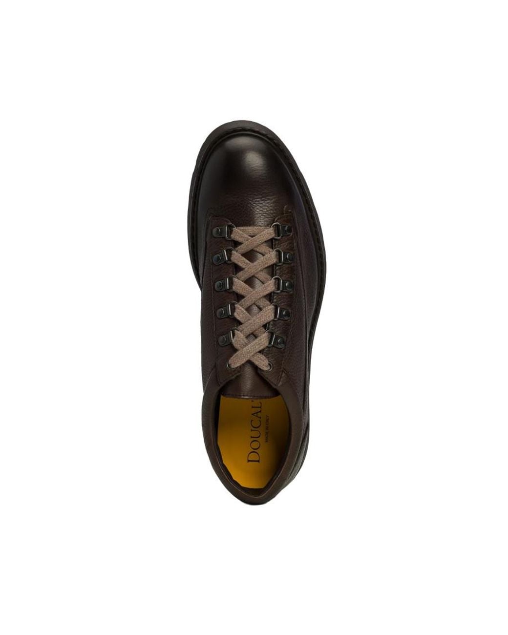 Doucal's Black Textured Sneakers for men