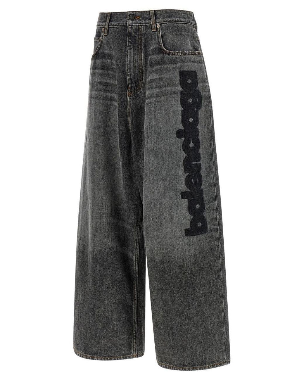 Balenciaga Gray 'Low Crotch Baggy' Jeans
