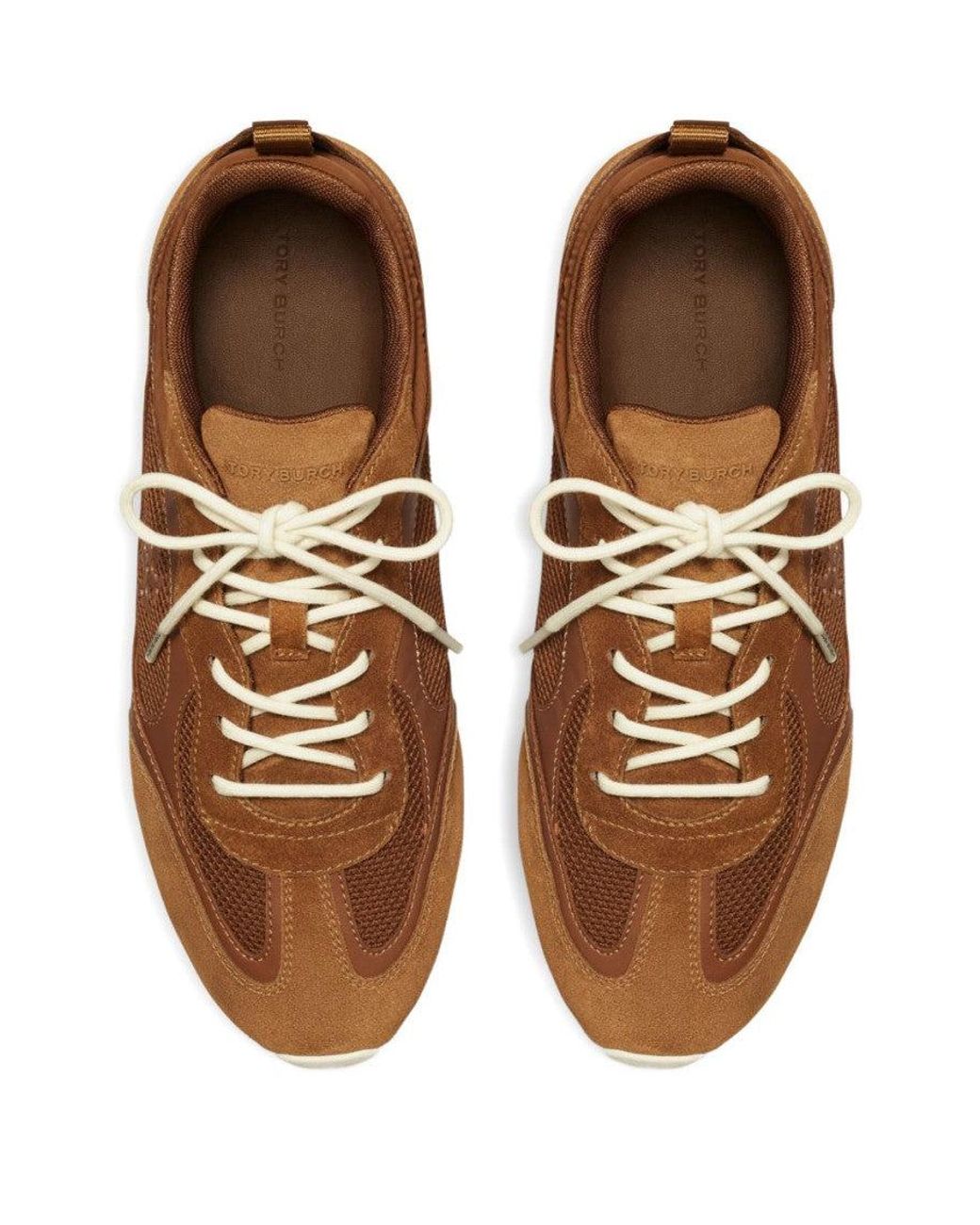 Tory Burch Brown Logo Travel Sneakers
