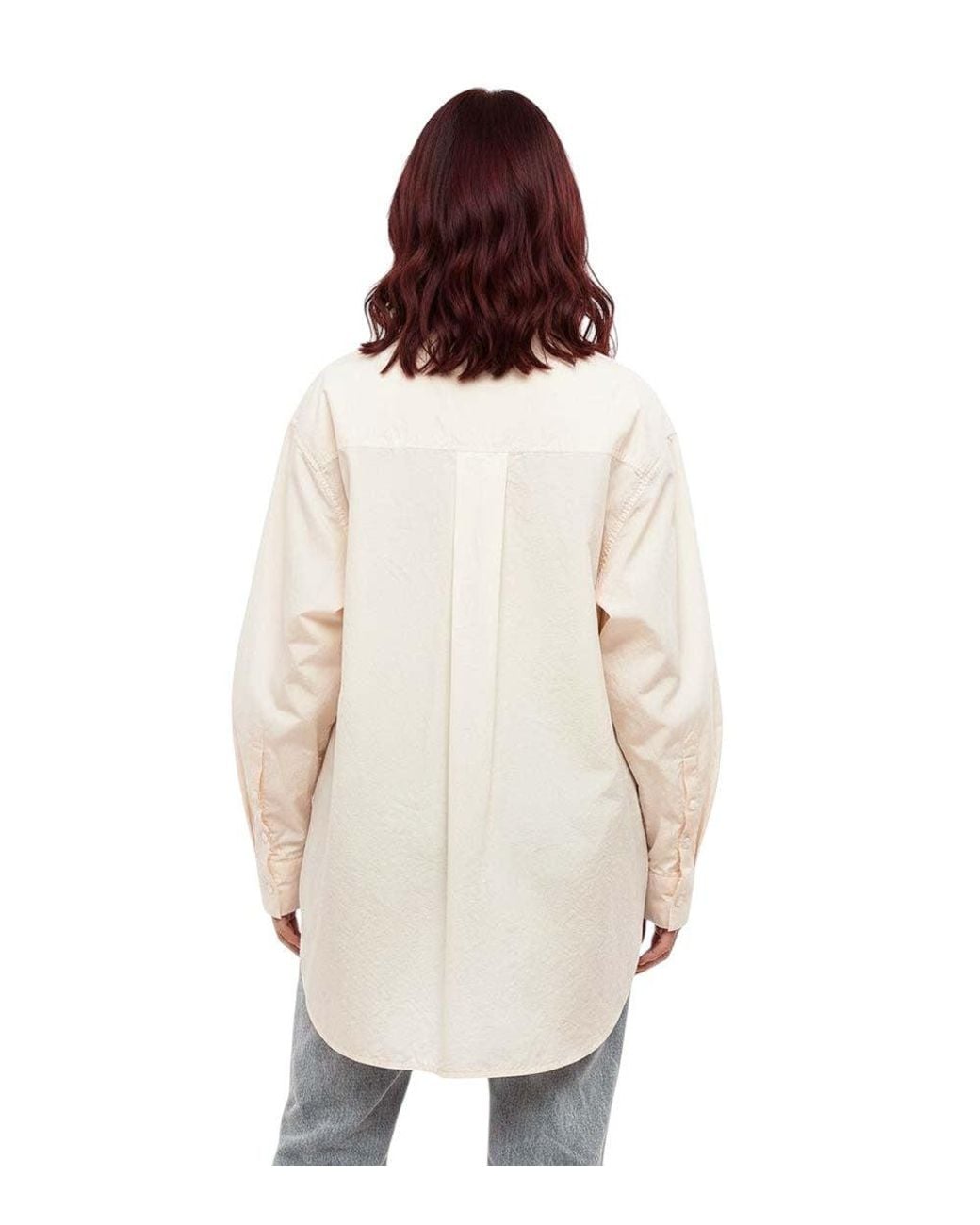 Quira Natural Light Oversized Solid Shirt