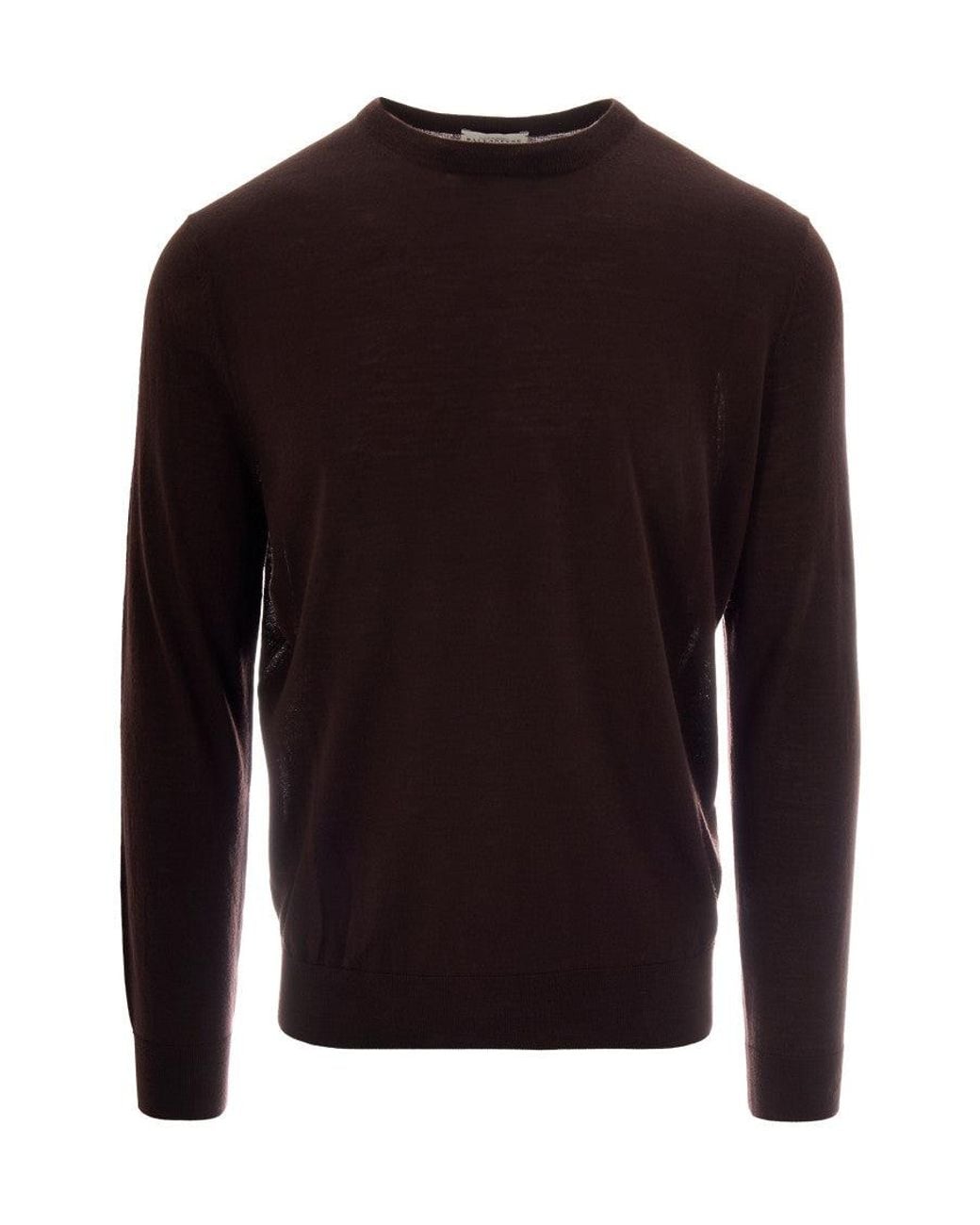 Ballantyne Brown Dark Solid Sweater for men