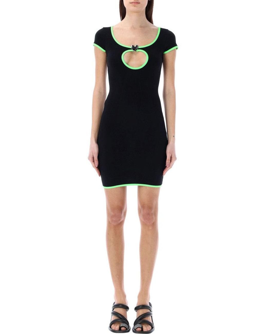 Ambush Black Heart Hole T-Shirt Dress