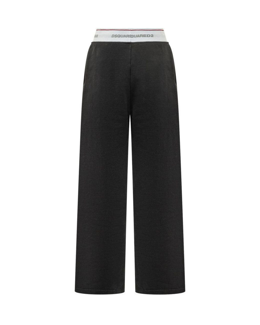DSquared² Black Comfort Elasticated Pants