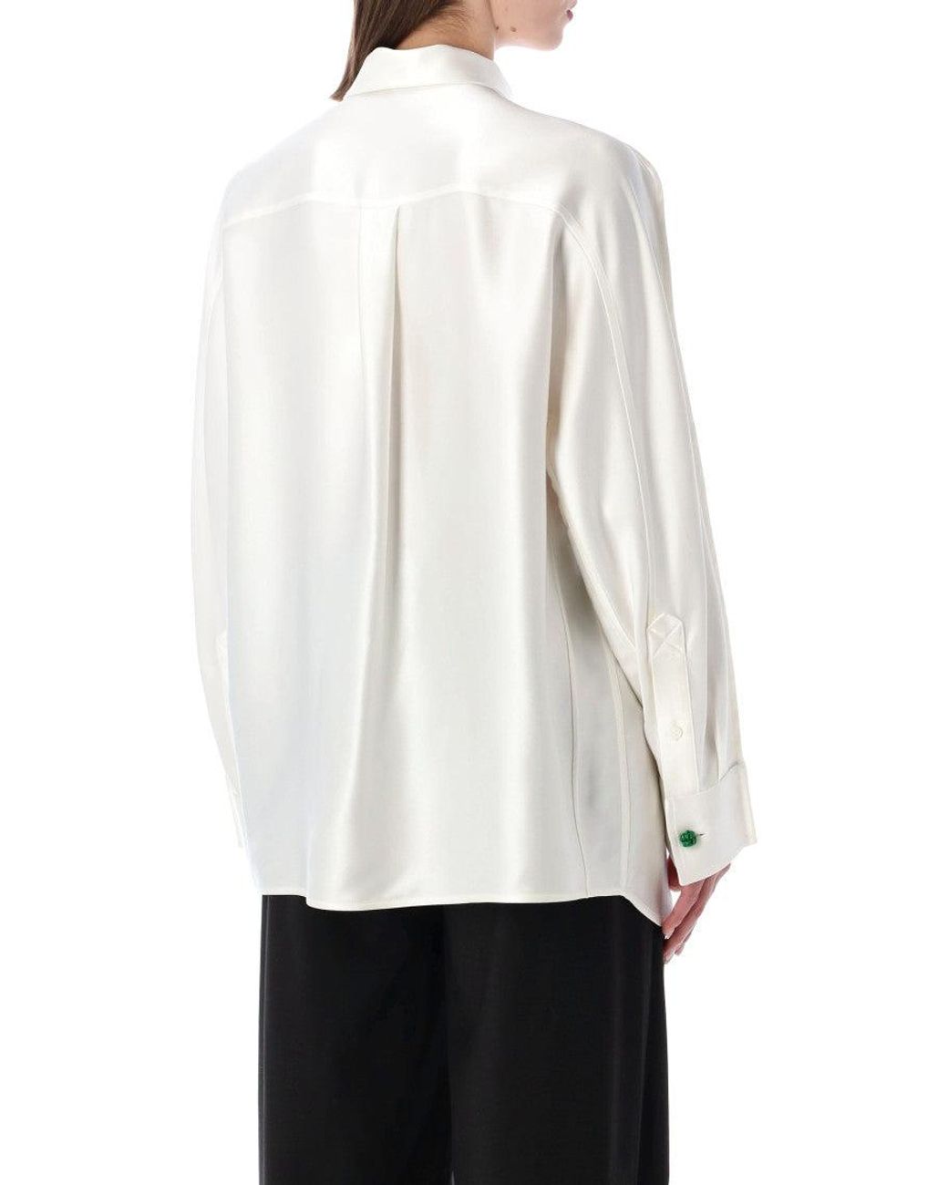 Bottega Veneta White None Solid Shirt