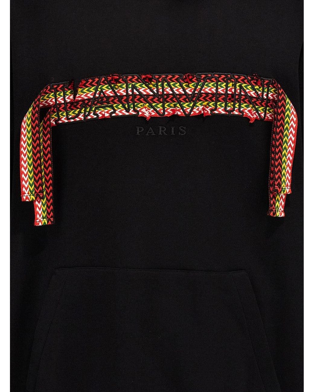 Lanvin Black Curblace Hoodie for men