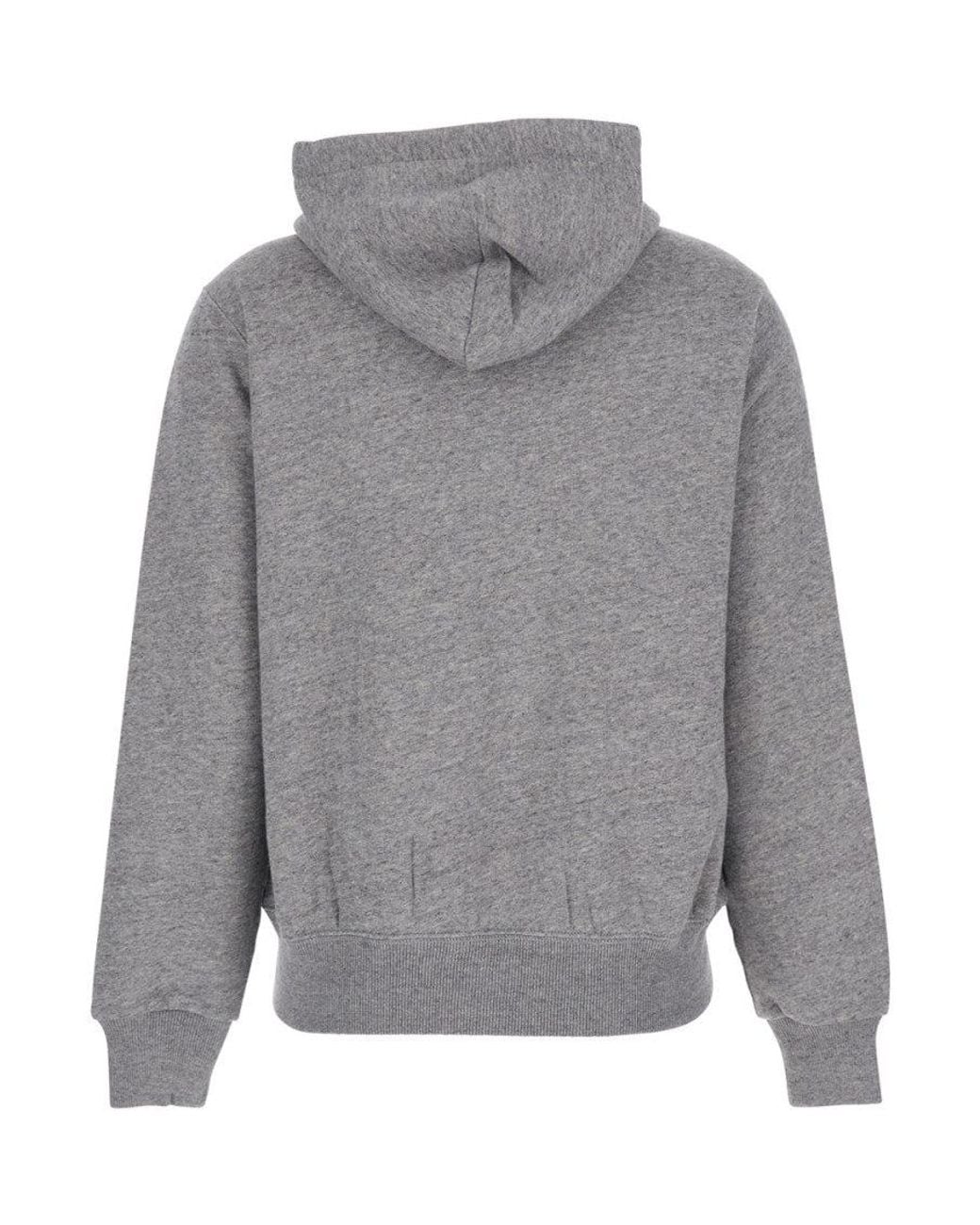 Polo Ralph Lauren Gray Logo Hood Sweatshirt