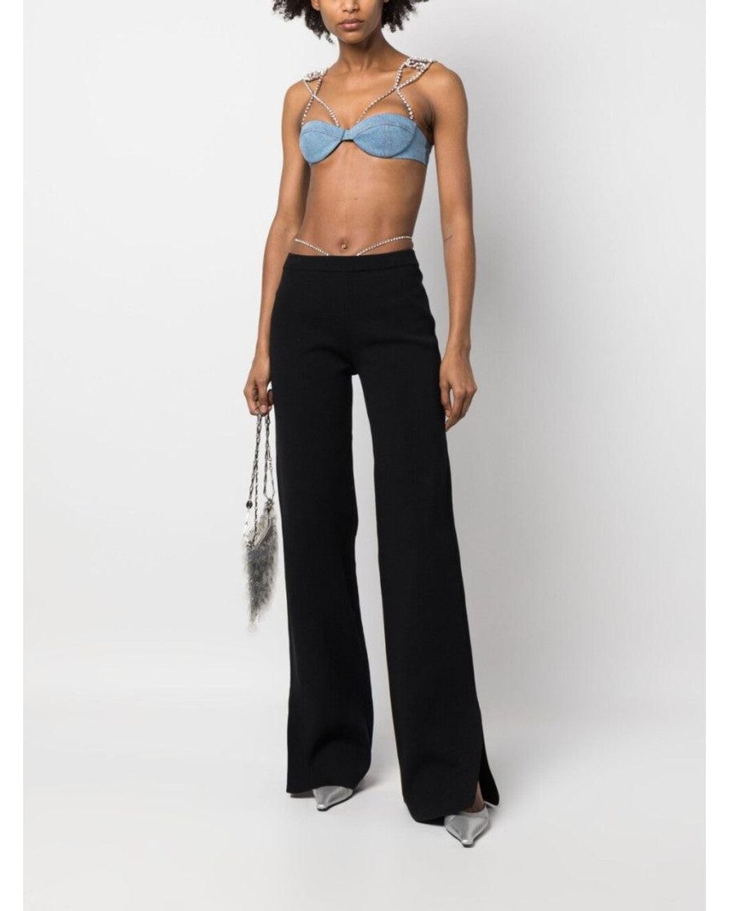Gcds Black Wide Leg Trousers