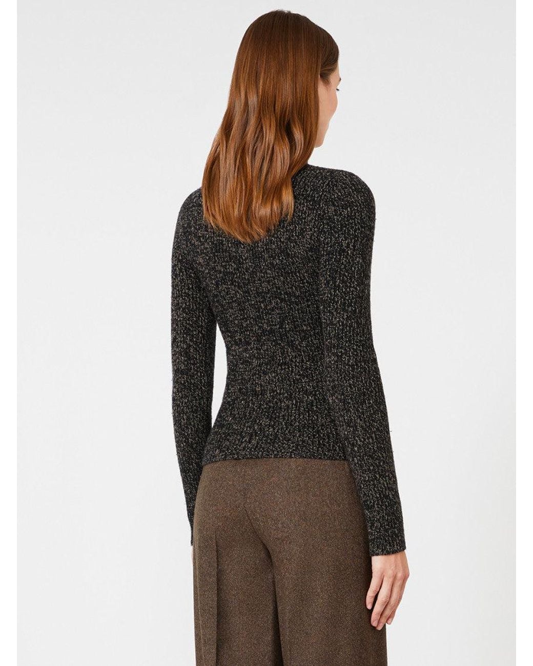 Max Mara Black High-Neck Sweater